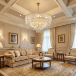 ثريا كريستال فاخرة للصالات وغرف النوم